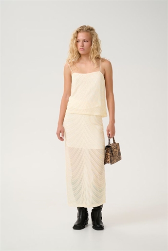 Gestuz, Glira Pailletnederdel, Butter Yellow